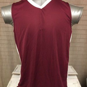 Augusta Sportswear Block Out Jersey **NEW** MAROON Size: YOUTH LARGE